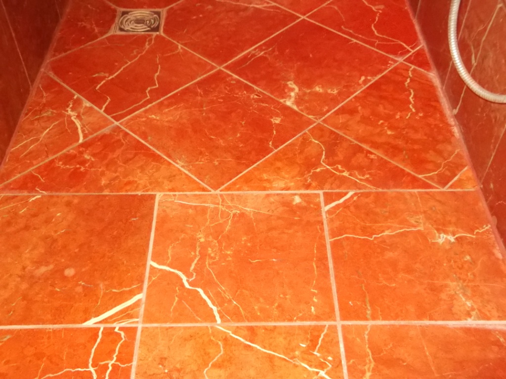 Marble Shower Cubicle After Cleaning