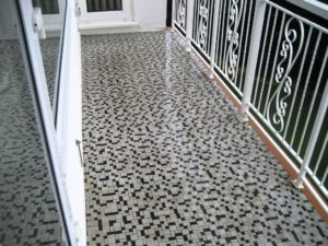 Marble Mosaic Balcony Tile Finished