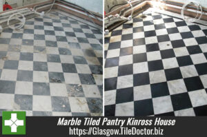 Marble Tiled Pantry Cleaned and Polished at Kinross House