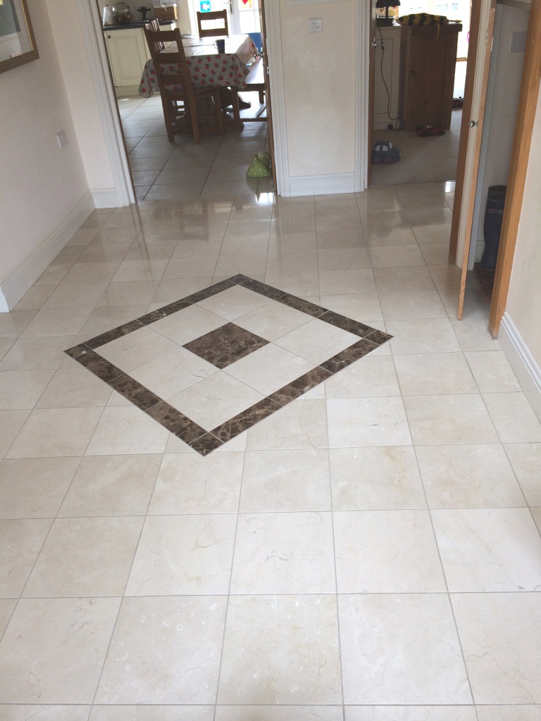 Marble Tiled Floor Trowbridge After