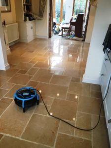 Marble Tiled Floor After Polishing Reigate