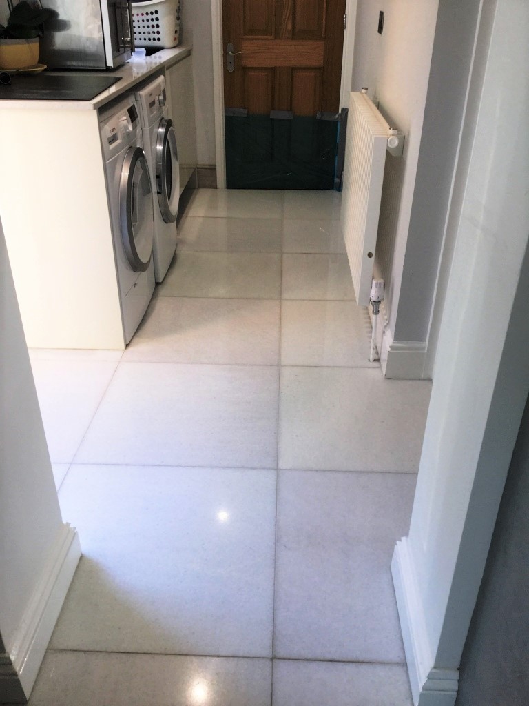 Marble Floor Restoration New Duston After Polishing