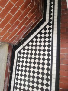 Marble Tiled Victorian Porch After Restoration Oldham