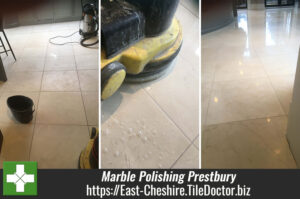 Marble Tiled Floor Renovation Prestbury Macclesfield